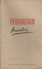 Amintiri - I. V. Babuskin (1893-1900)