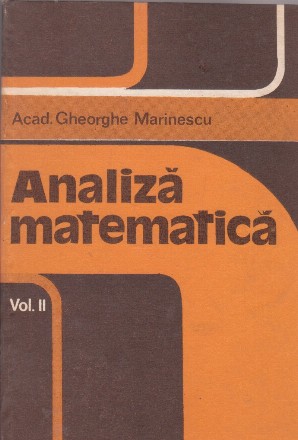 Analiza Matematica, Volumul al II-lea