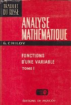 Analyse Mathematique - Functions D\'une Variable, Tome I