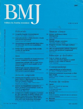 British Medical Journal - Editia in limba romana, 1997, Vol 4, Nr 4