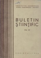 Buletin Stiintific, Volumul al VII-lea - Institutul Agronomic Tudor Vladimirescu Craiova