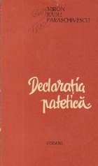 Declaratia patetica - Poeme 1935-1948