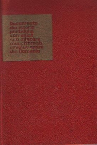 Documente din istoria Partidului Comunist si a miscarii muncitoresti revolutionare din Romania (Mai 1921-August 1924)