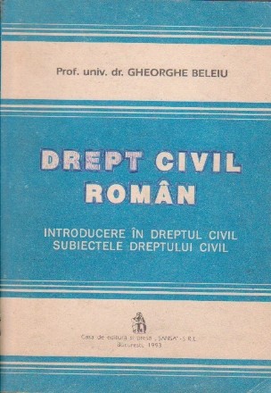 Drept civil roman - Introducere in dreptul civil. Subiectele dreptului civil