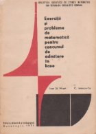 Exercitii si probleme de matematica pentru concursul de admitere in licee (Editie 1971)