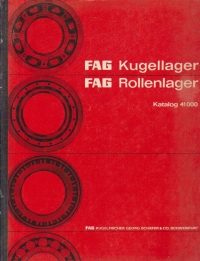 FAG Kugellager / FAG Rollenlager - Katalog 41000
