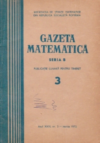 Gazeta Matematica, Seria B, Martie 1972