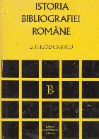Istoria Bibliografiei Romane