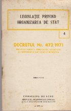 Legislatie privind organizarea stat Decretul