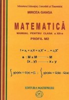 Matematica - manual pentru clasa a XII-a, profil M2