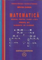 Matematica, Manual pentru clasa a XII-a - Elemente de algebra. (PROFILUL M1)