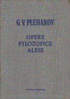 Opere filozofice alese, Volumul I (G. V. Plehanov)