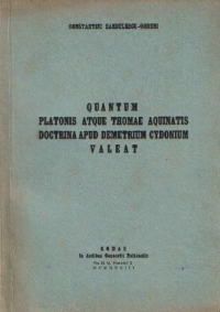 Quantum Platonis Atque Thomae Aquinatis Doctrina Apud Demetrium Cydonium Valeat (Limba Latina)