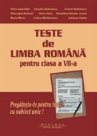 Teste de limba romana pentru clasa a VII-a